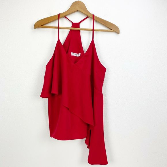 Amanda Uprichard Red Cairo Cami Tank Top - Picture 3 of 6
